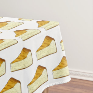 Italiaanse Cheesecake Slice Dessert NYC Cheese Cak Tafelkleed