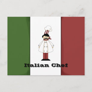 Italiaanse Chef #1 Recipcard Briefkaart