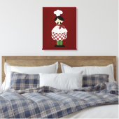 Italiaanse Chef 2 Canvas Afdruk (Insitu (Slaapkamer))