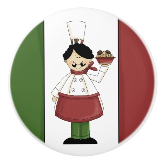 Italiaanse Chef 3 Keramische Knop (Voorkant)