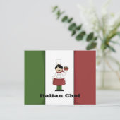 Italiaanse Chef #3 Recipcard Briefkaart (Staand voorkant)
