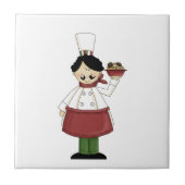 Italiaanse Chef #3 Tile Tegeltje (Voorkant)