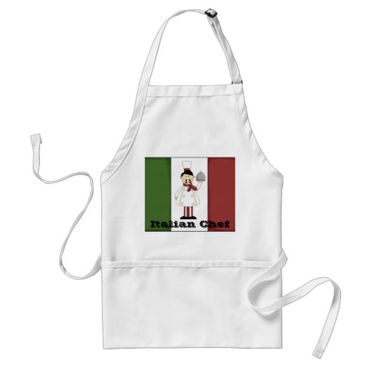 Italiaanse Chef #4 Apron Standaard Schort (Voorkant)