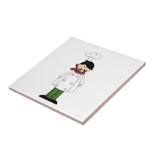 Italiaanse Chef #5 Tile Tegeltje (Zijkant)
