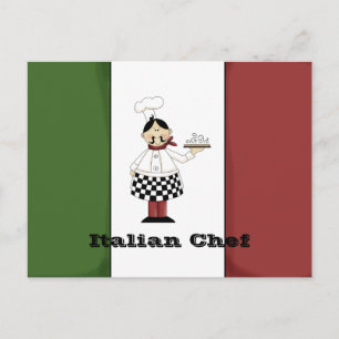 Italiaanse Chef #7 Recipcard Briefkaart