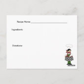 Italiaanse Chef #8 Recipcard Briefkaart (Achterkant)