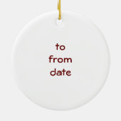 ITALIAANSE CHEF CHRISTMAS ORNAMENT (Achterkant)