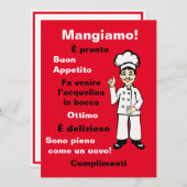 Italiaanse chef-kok - Mangiamo (Voorkant / Achterkant)