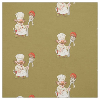 Italiaanse chef-kok Spaghetti & gehaktballen Stof