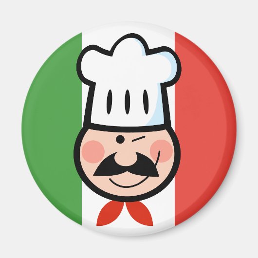 Italiaanse Chef Magneet (Voorkant)