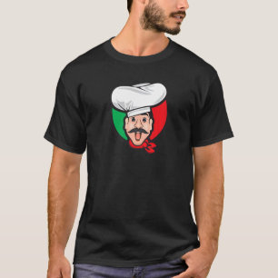 Italiaanse Chef Waiter Italië Pizzeria Food T-shirt