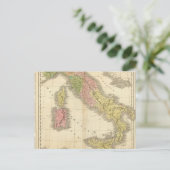 Italiaanse Chonology Atlas Map Briefkaart (Staand voorkant)