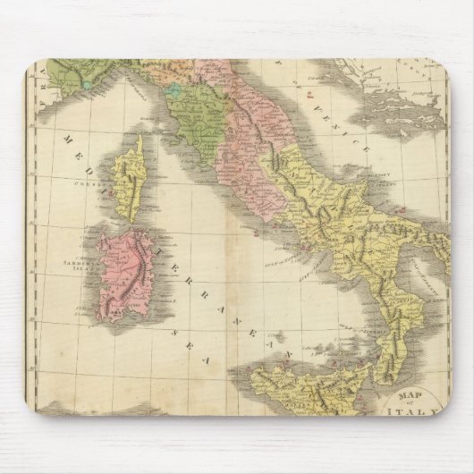 Italiaanse Chonology Atlas Map Muismat (Voorkant)