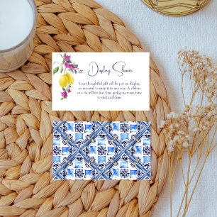 Italiaanse citroenen bougainvillea citrus display informatiekaartje