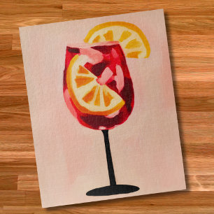 Italiaanse Cocktail Happy Hour Vintage Retro Abstr Legpuzzel