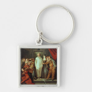 Italiaanse Comedians, c.1720 Sleutelhanger