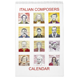 Italiaanse componistenkalender kalender