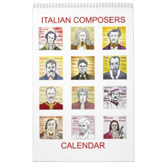 Italiaanse componistenkalender kalender