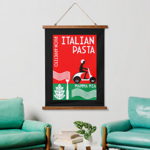 Italiaanse cook hangend wandkleed