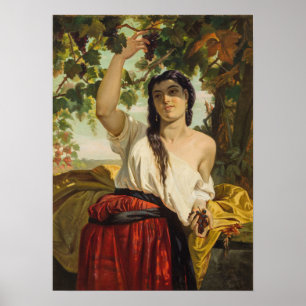 Italiaanse damesschilfers (zomeroogst) poster