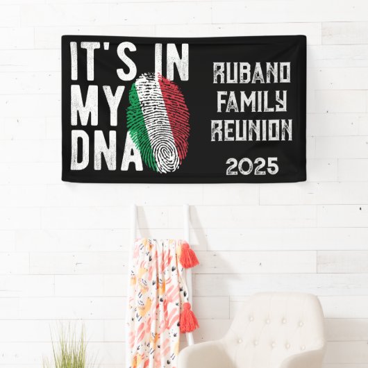 Italiaanse DNA-familiereünie Spandoek (Insitu)