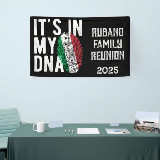 Italiaanse DNA-familiereünie Spandoek (Beurs)