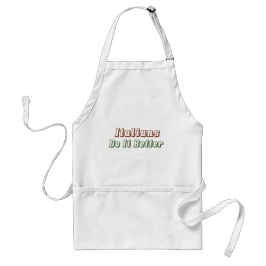 Italiaanse doen het beter Schort (Voorkant)