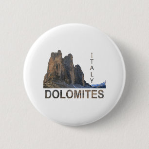 Italiaanse Dolomieten Wandeltocht De Alpen Ronde Button 5,7 Cm