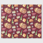 Italiaanse druiven Toscaanse wijn Cadeaupapier (Vlak)