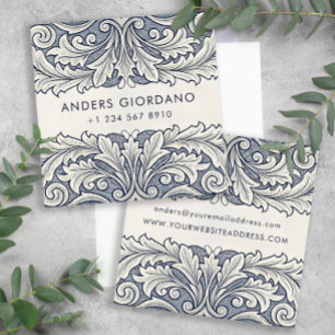 Italiaanse elegante Damask Boutique of Galerij Contactkaartje