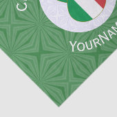 Italiaanse engel kerstvlag gepersonaliseerd tissuepapier (Detail)