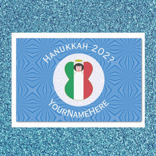 Italiaanse engelenvlag voor Hanukkah Tissuepapier