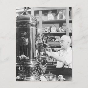  Italiaanse Espresso-winkel New York City Briefkaart