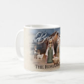 Italiaanse familienaam Buon Natale Nativiteitsscèn Koffiemok (Voorkant links)