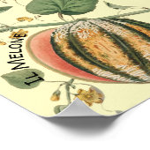Italiaanse Fruit Taal Grafiek  Poster (Hoek)