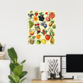Italiaanse Fruit Taal Grafiek  Poster (Thuiskantoor)