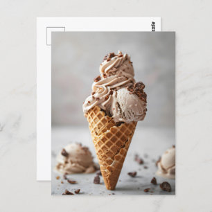 Italiaanse gelato, postkruising briefkaart