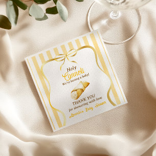 Italiaanse Gele Strik Cannoli Baby Shower Decorati Servet