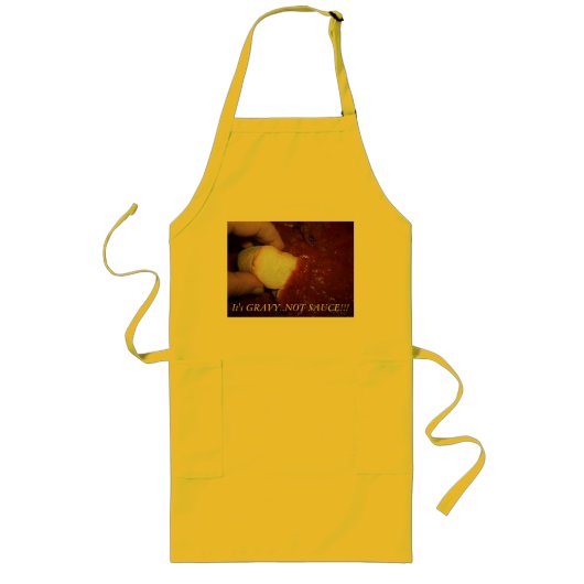 Italiaanse Gravy Apron Lang Schort (Voorkant)