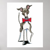 Italiaanse Greyhound Antonio Poster (Voorkant)