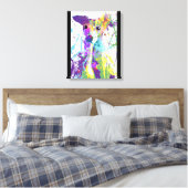 Italiaanse Greyhound Canvas Afdruk (Insitu (Slaapkamer))