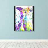 Italiaanse Greyhound Canvas Afdruk (Insitu (Houten vloer))