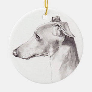 Italiaanse Greyhound Dog Art Ornament