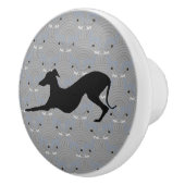 Italiaanse Greyhound Dog Cabinet Knob Pull Iggy Keramische Knop (Rechts)