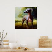 Italiaanse Greyhound Dog Poster (Keuken)
