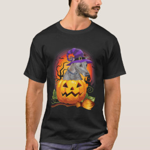 Italiaanse Greyhound Heks Pompoen Halloween- Hond  T-shirt