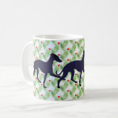 Italiaanse Greyhound High Stepper Kerstmis Koffiemok (Voorkant links)