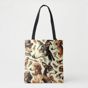Italiaanse Greyhound Illustratie Draagtas