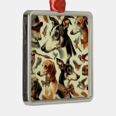  Italiaanse Greyhound Illustratie Metalen Ornament (Rechts)