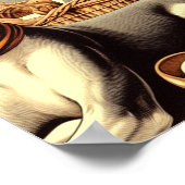  Italiaanse Greyhound Illustratie Poster (Hoek)